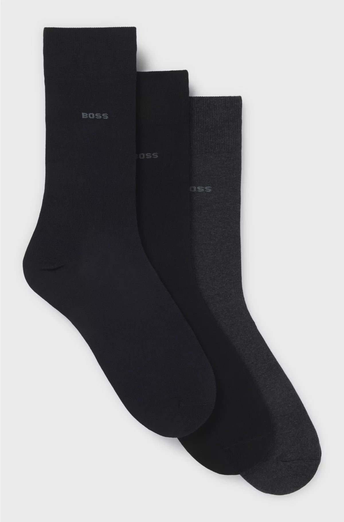 THREE-PACK OF REGULAR-LENGTH SOCKS IN STRETCH FABRIC