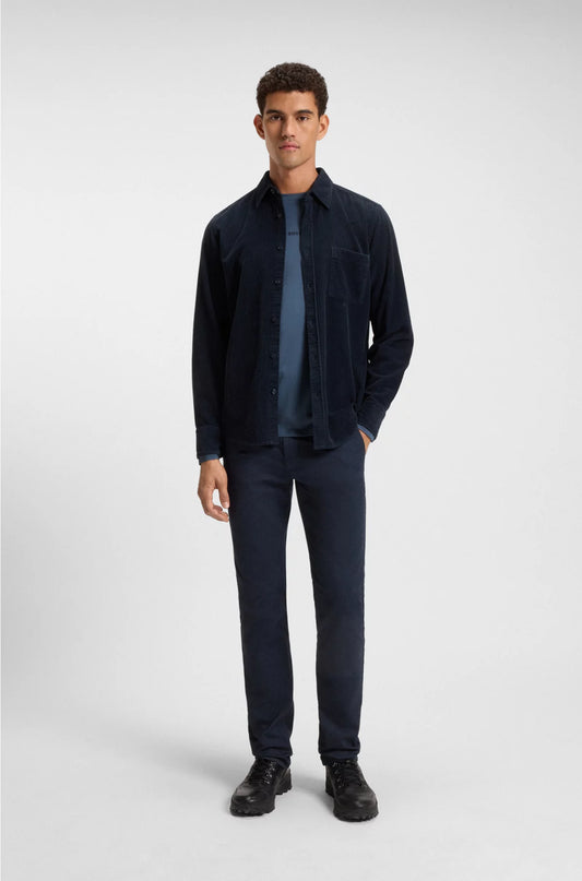 LONG-SLEEVED T-SHIRT IN STRETCH COTTON WITH LOGO PRINT