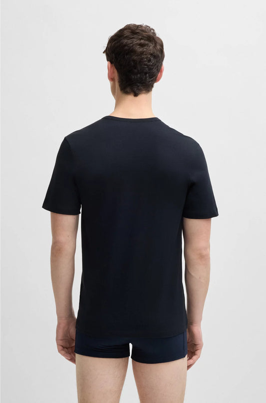 THREE-PACK OF LOGO UNDERWEAR T-SHIRTS IN COTTON JERSEY