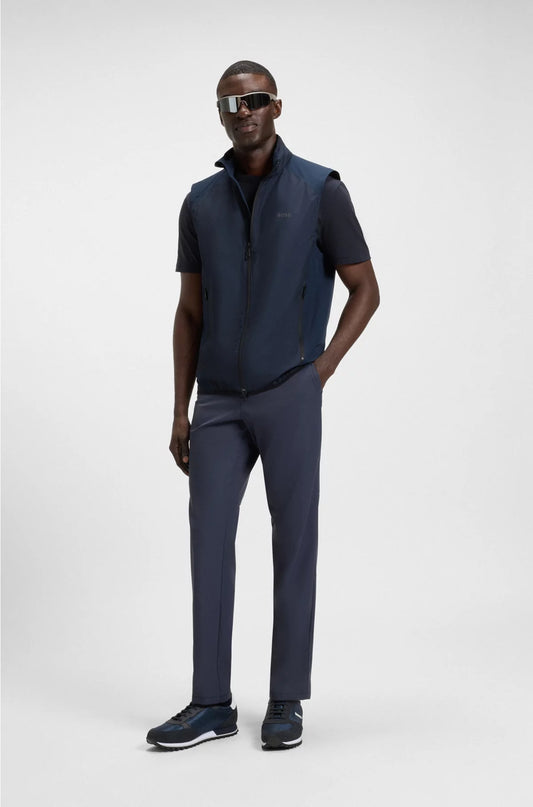 RUNNING-INSPIRED TRAINERS WITH FAUX-LEATHER TRIMS