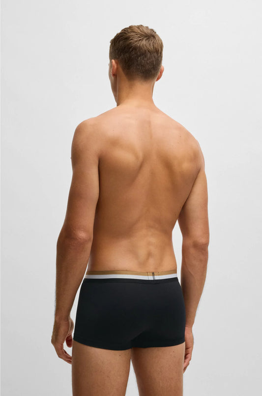 THREE-PACK OF MOISTURE-WICKING COTTON-BLEND TRUNKS