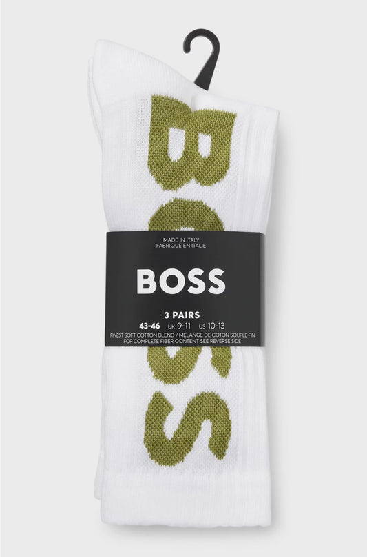THREE-PACK OF SHORT SOCKS WITH LARGE LOGOS