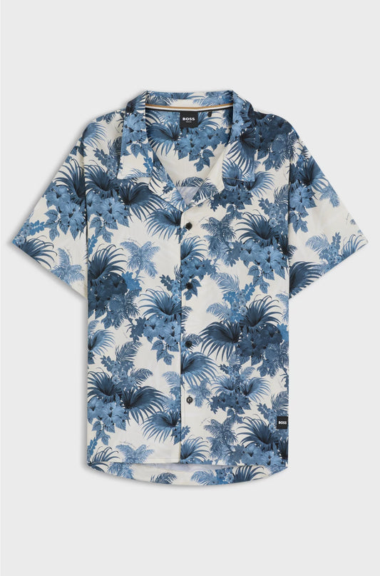 REGULAR-FIT SHIRT WITH MODERN PRINT