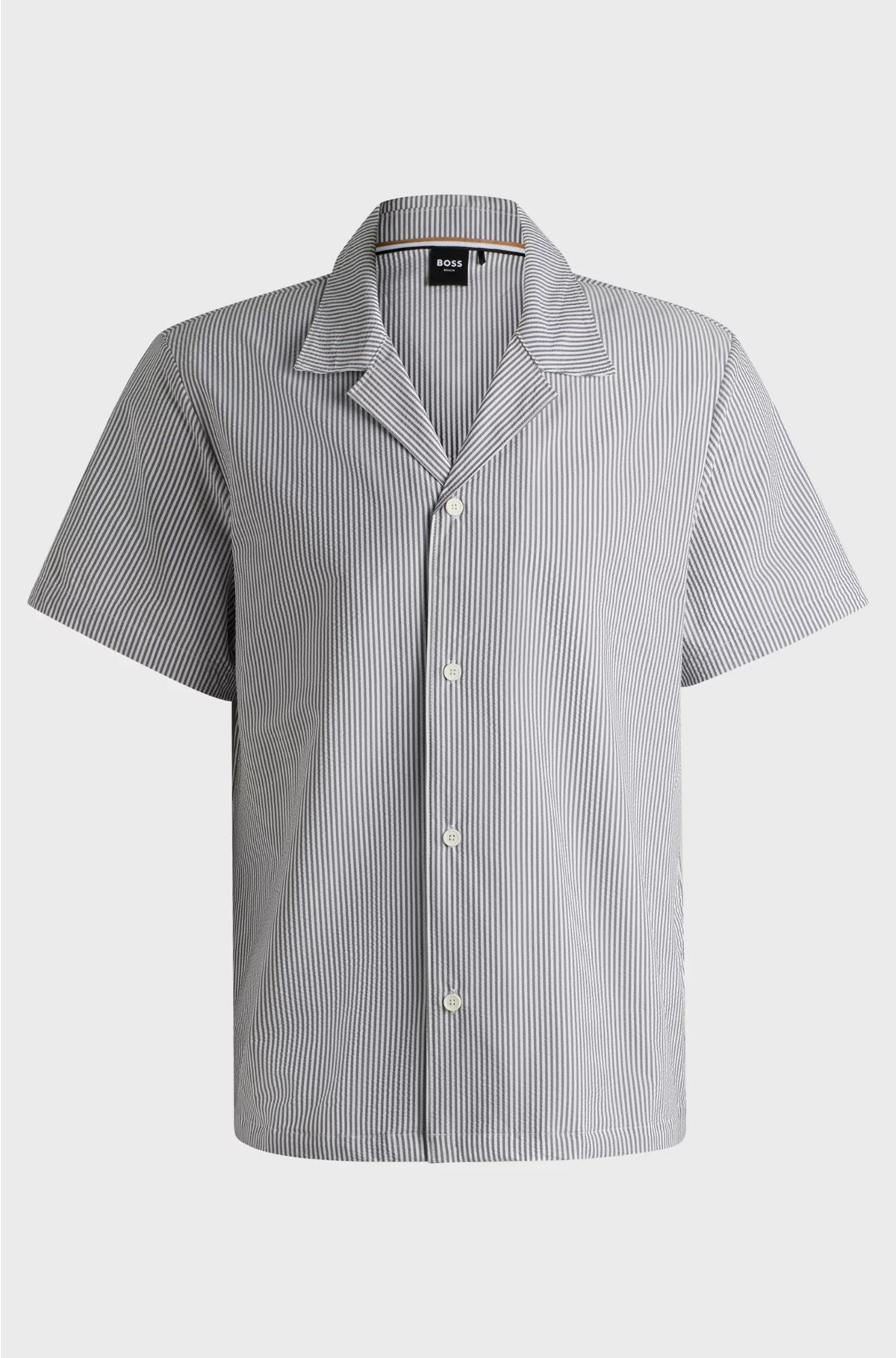 REGULAR-FIT SHIRT IN SEERSUCKER FABRIC