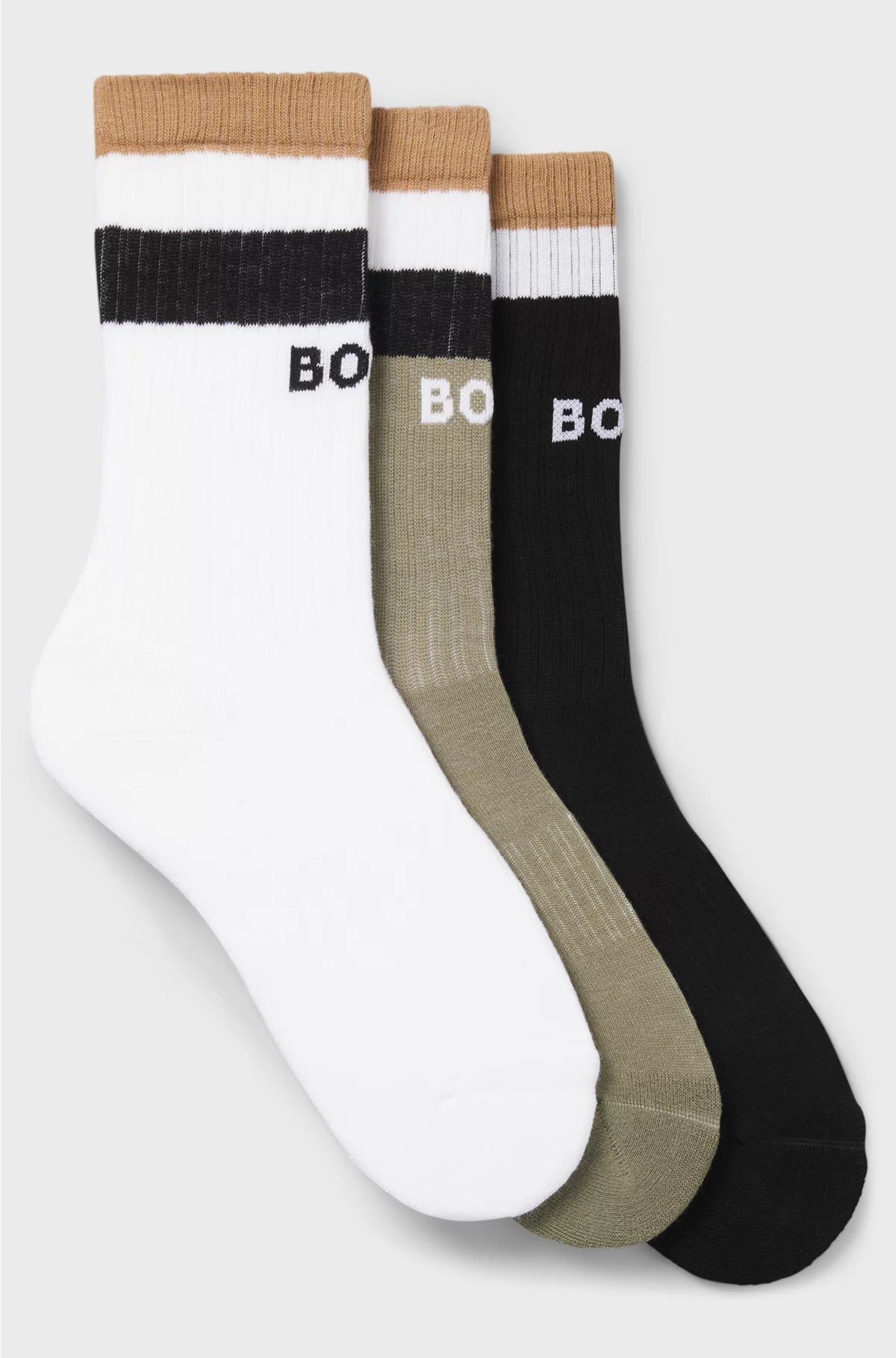 THREE-PACK OF SHORT-LENGTH SOCKS WITH SIGNATURE STRIPES