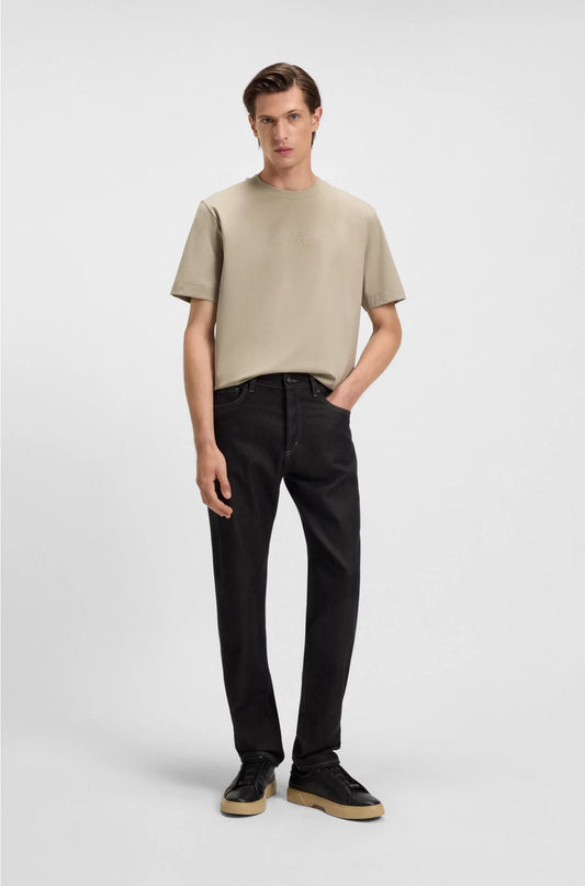 T-SHIRT WITH EMBOSSED LOGO