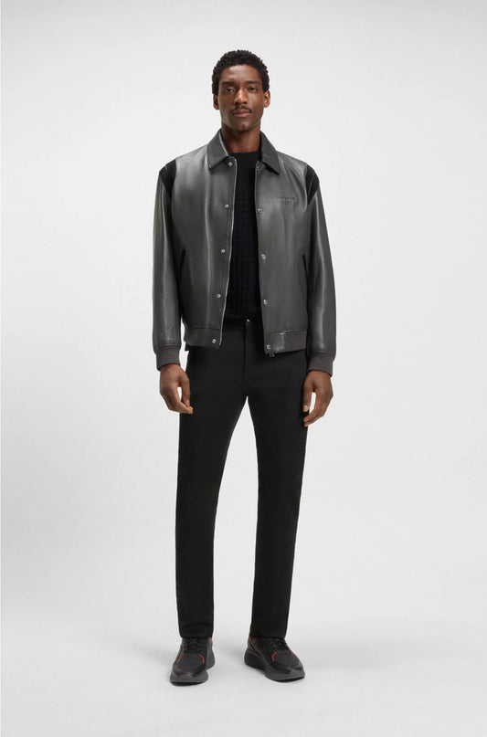 TRAINERS WITH LEATHER AND MESH