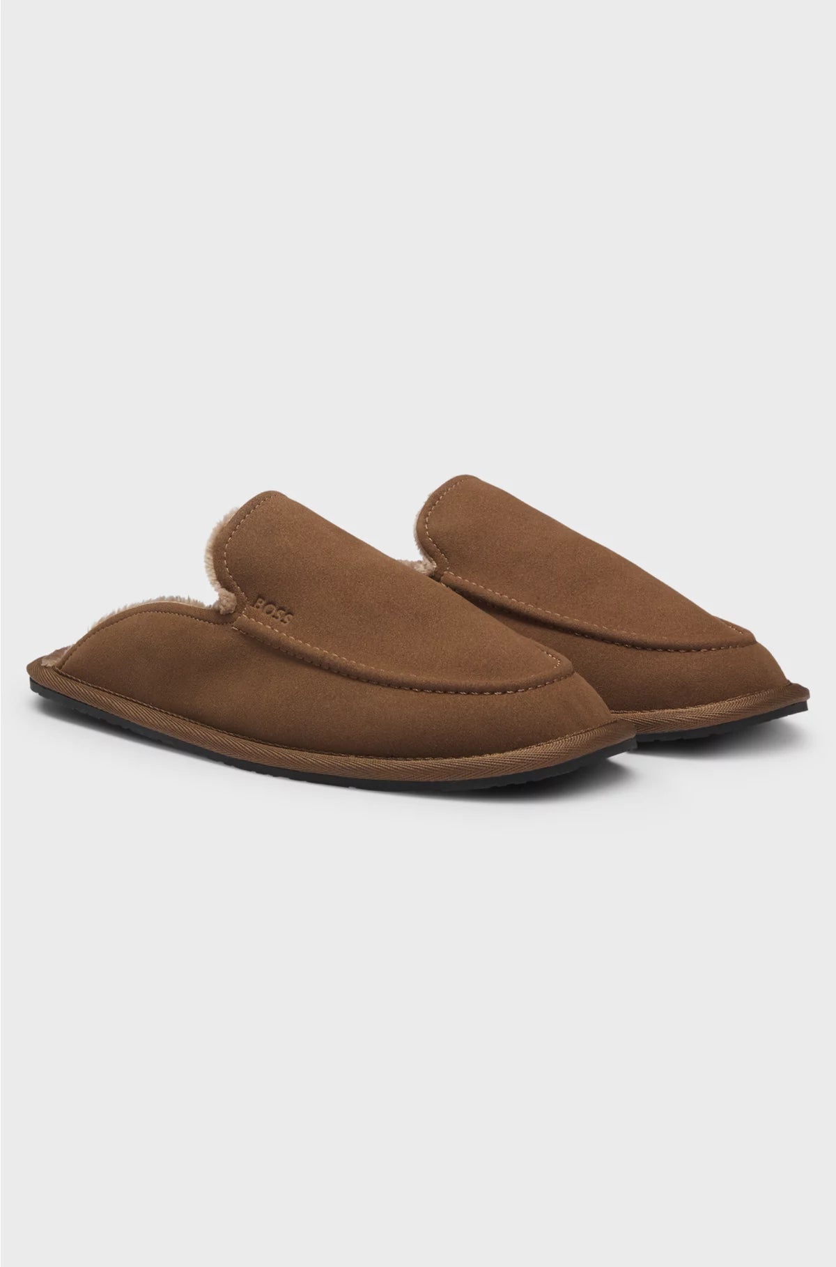 MICROFIBRE SLIPPERS WITH RUBBER SOLE