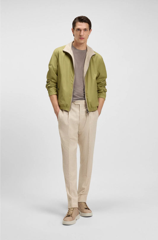 REGULAR-FIT T-SHIRT IN SILK AND WOOL