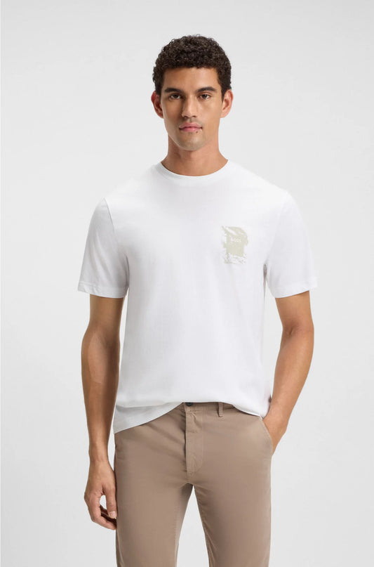 REGULAR-FIT T-SHIRT IN COTTON WITH PRINTED ARTWORK