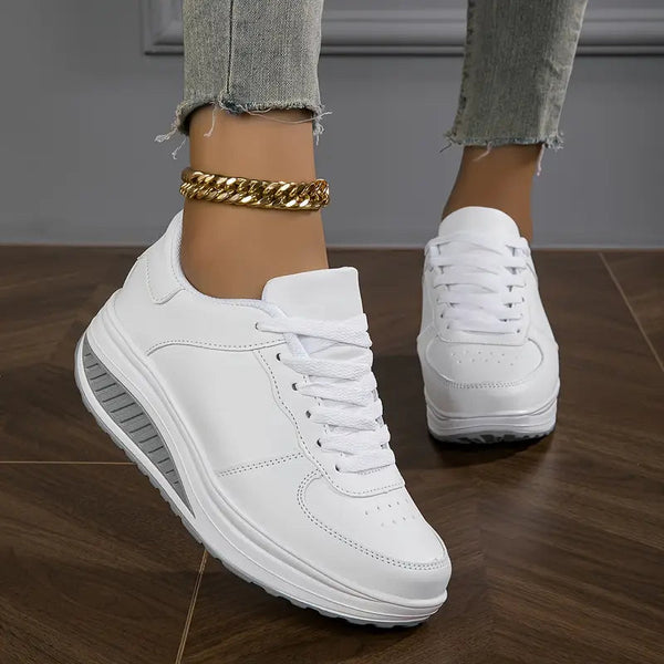🔥Last Day Promotion 50% OFF - Women's Casual Fashion Breathable Platform Wedge Orthopaedic Sneakers