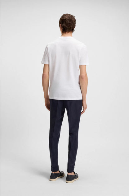 COTTON-BLEND T-SHIRT WITH BUBBLE-JACQUARD STRUCTURE