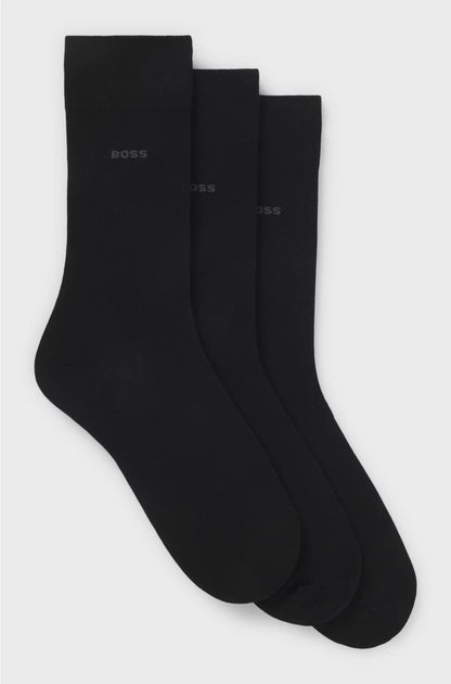 THREE-PACK OF REGULAR-LENGTH SOCKS IN STRETCH FABRIC