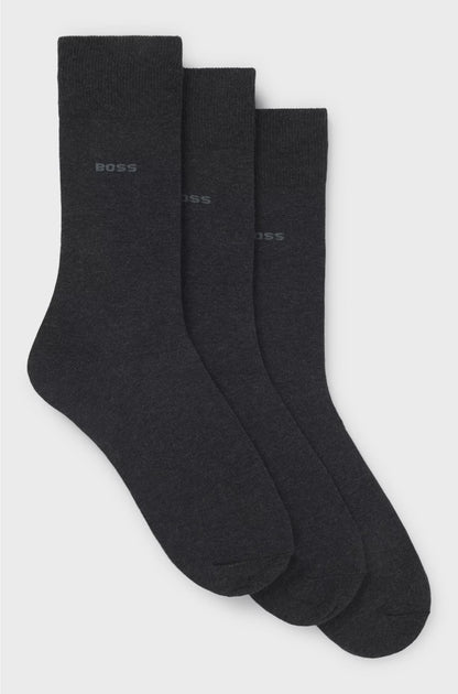 THREE-PACK OF REGULAR-LENGTH SOCKS IN STRETCH FABRIC