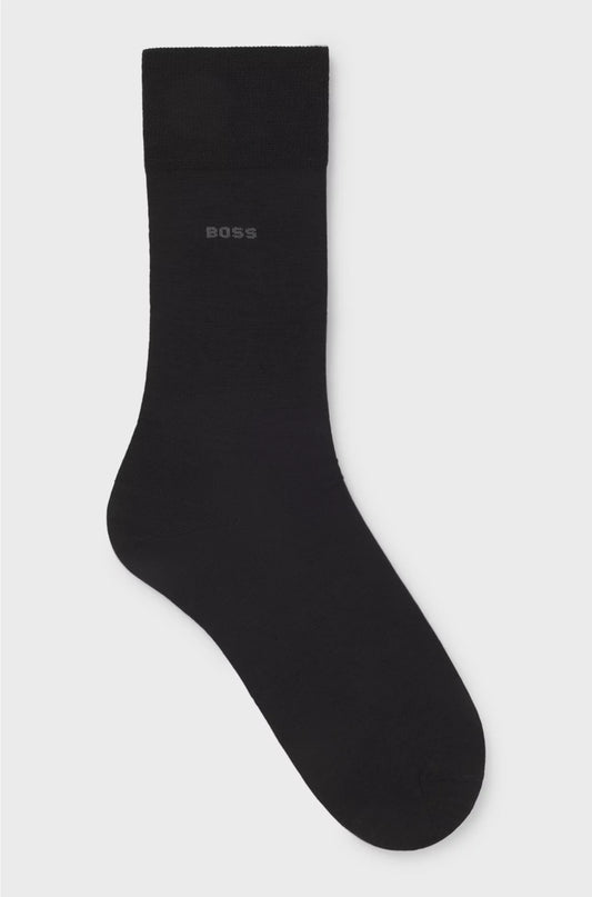 REGULAR-LENGTH LOGO SOCKS IN A WOOL BLEND