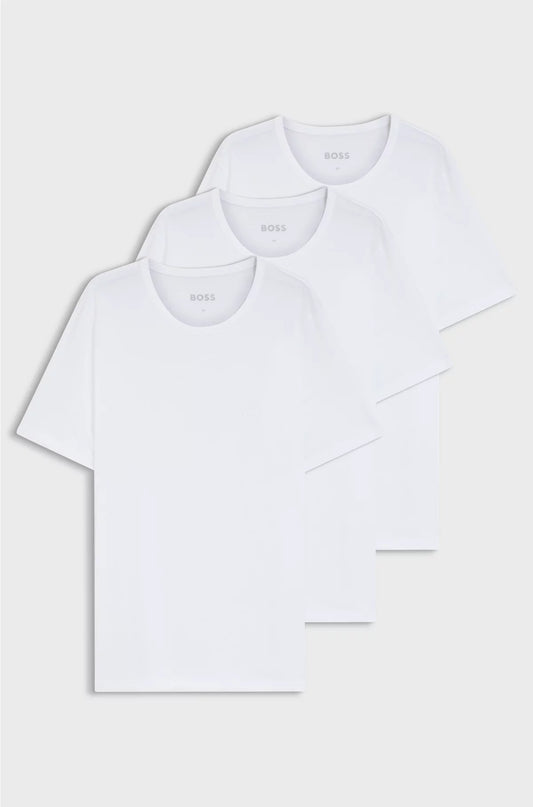 THREE-PACK OF LOGO-EMBROIDERED T-SHIRTS IN COTTON