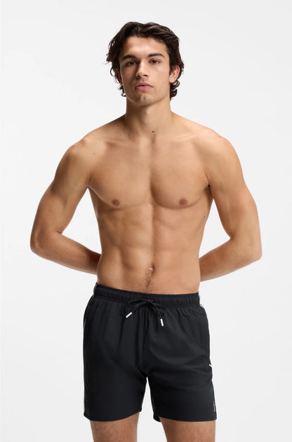 SWIM SHORTS WITH SIGNATURE STRIPE AND LOGO