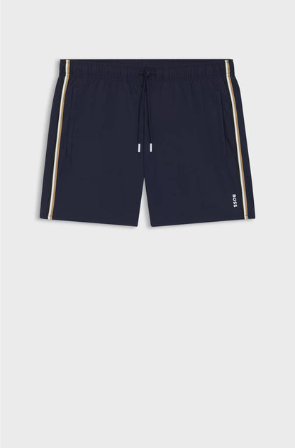 SWIM SHORTS WITH SIGNATURE STRIPE AND LOGO