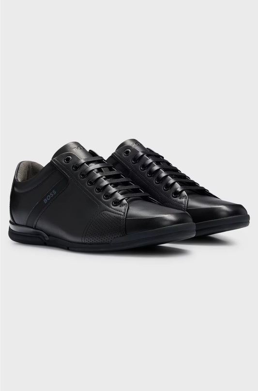LEATHER TRAINERS WITH ODOUR-CONTROL LINING