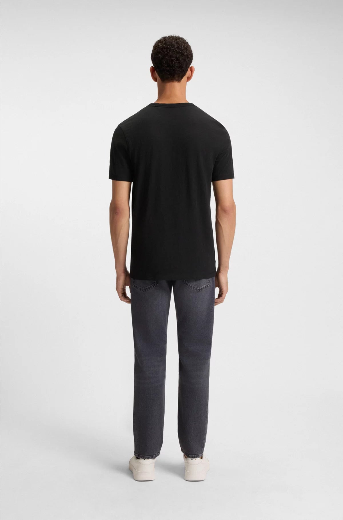 COTTON SLUB T-SHIRT WITH LOGO DETAIL