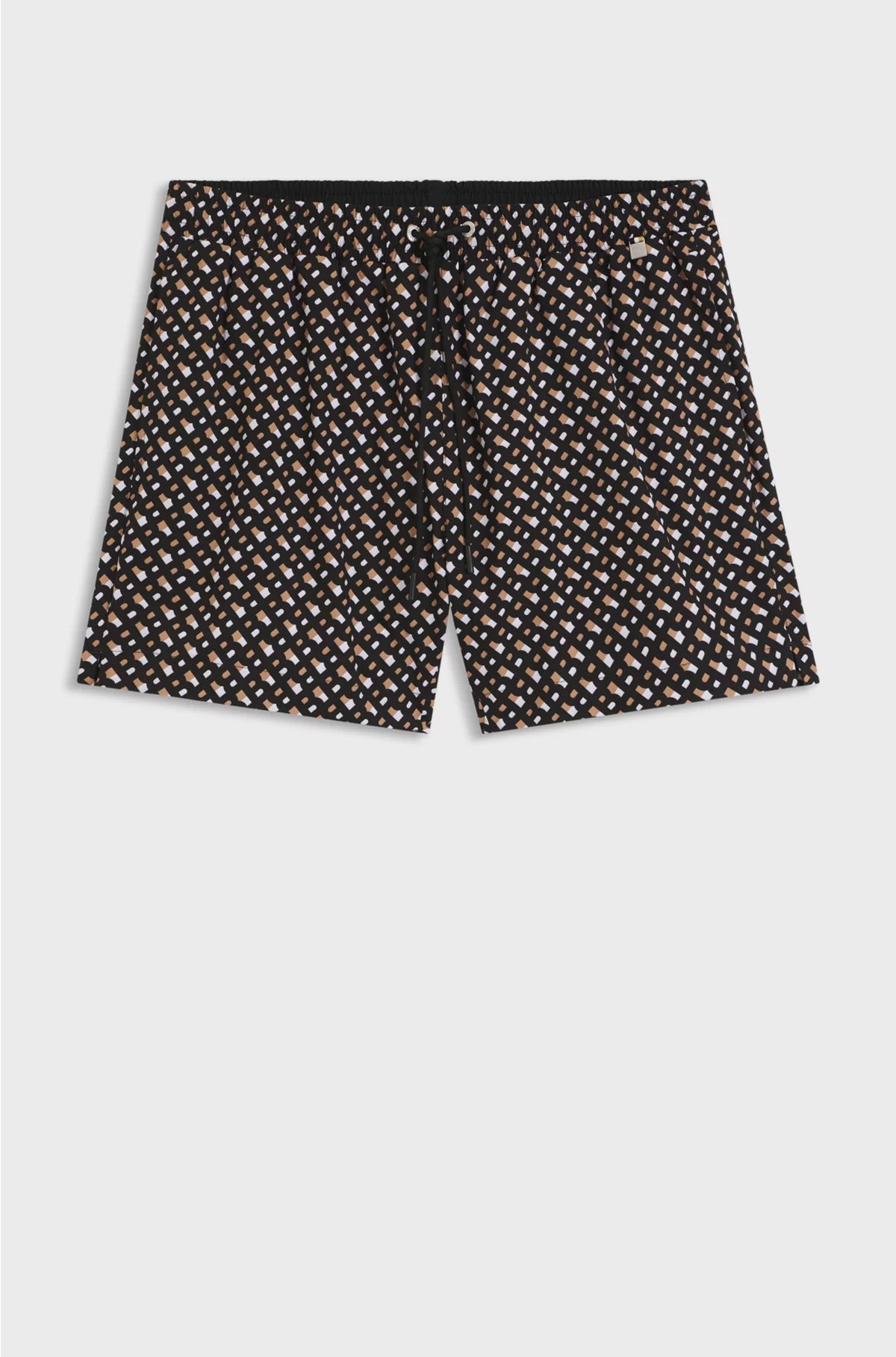 FULLY LINED QUICK-DRY SWIM SHORTS WITH MONOGRAM PRINT