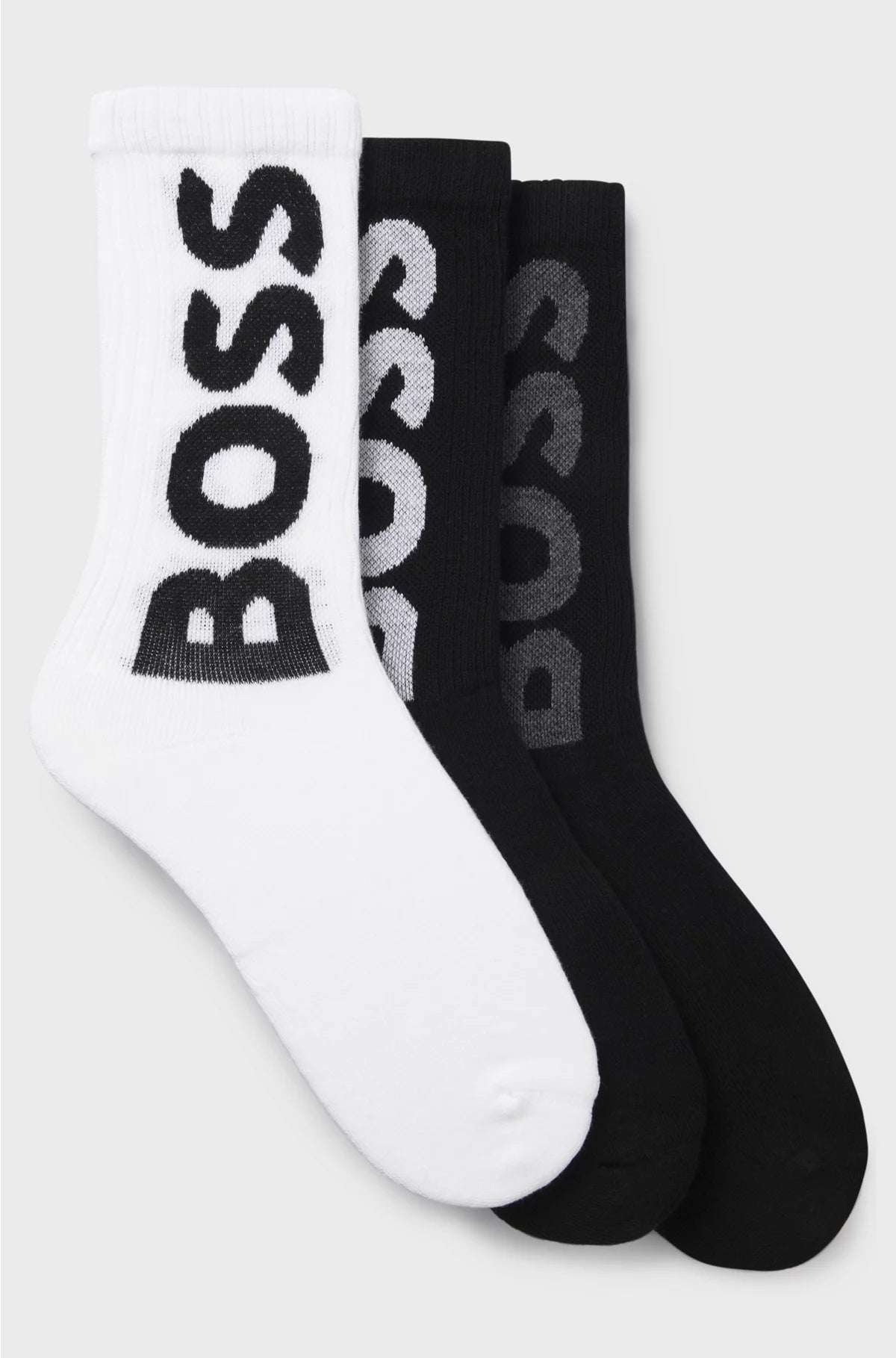 THREE-PACK OF SHORT SOCKS WITH LARGE LOGOS
