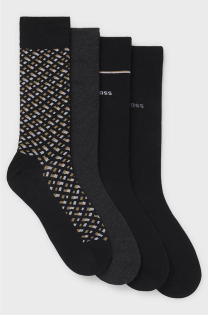 GIFT-BOXED FOUR-PACK OF REGULAR-LENGTH SOCKS