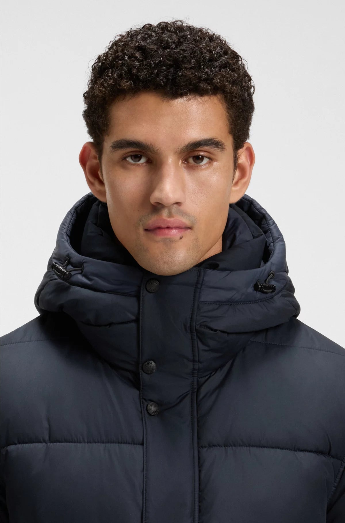 REGULAR-FIT PUFFER JACKET IN WATER-REPELLENT FABRIC