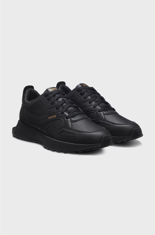 WATERPROOF GORE-TEX TRAINERS IN POLISHED LEATHER