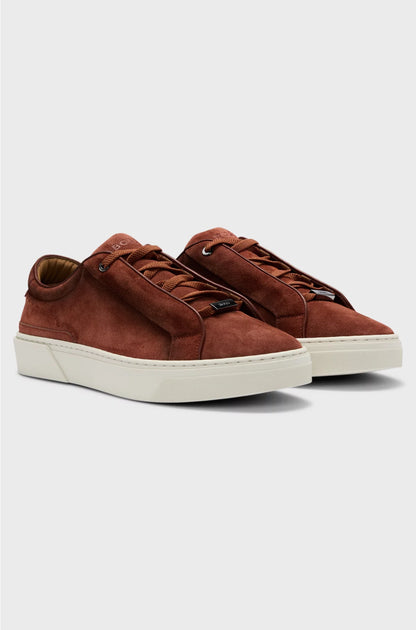 GARY TRAINERS IN SUEDE WITH ELASTIC LACING SYSTEM