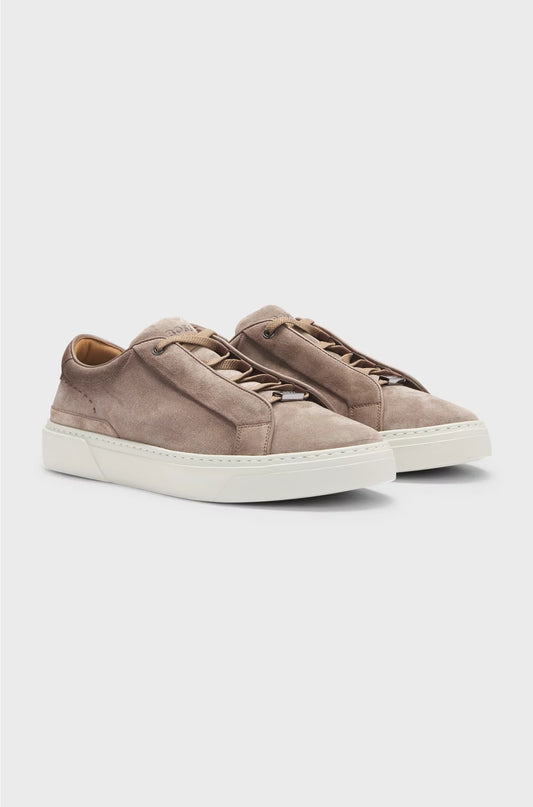 GARY TRAINERS IN SUEDE WITH ELASTIC LACING SYSTEM