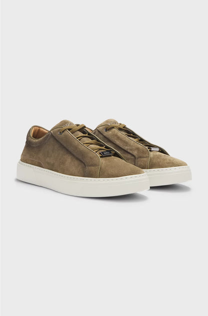 GARY TRAINERS IN SUEDE WITH ELASTIC LACING SYSTEM