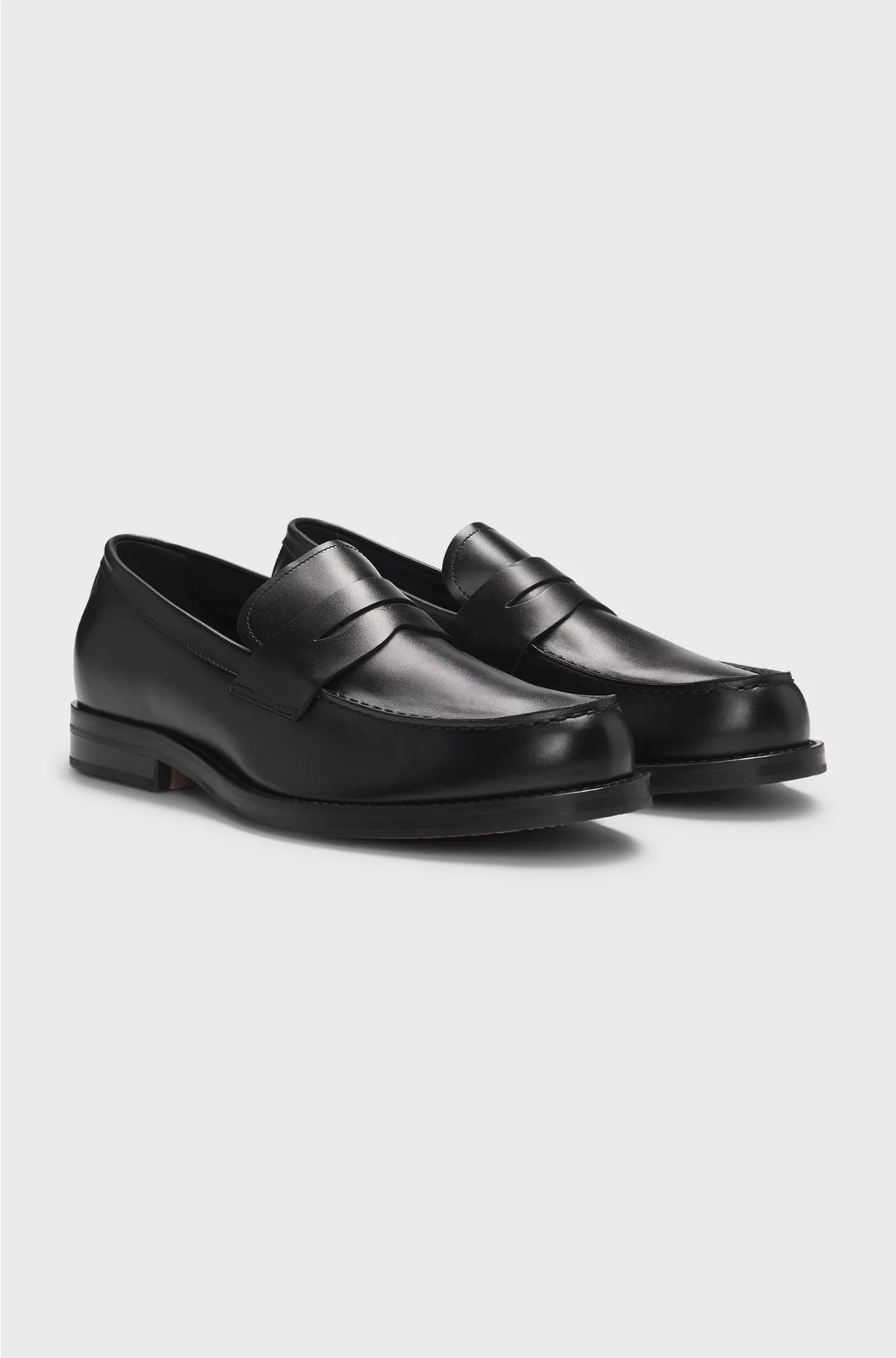 DRESSLETIC SLIP-ON PENNY LOAFERS IN LEATHER