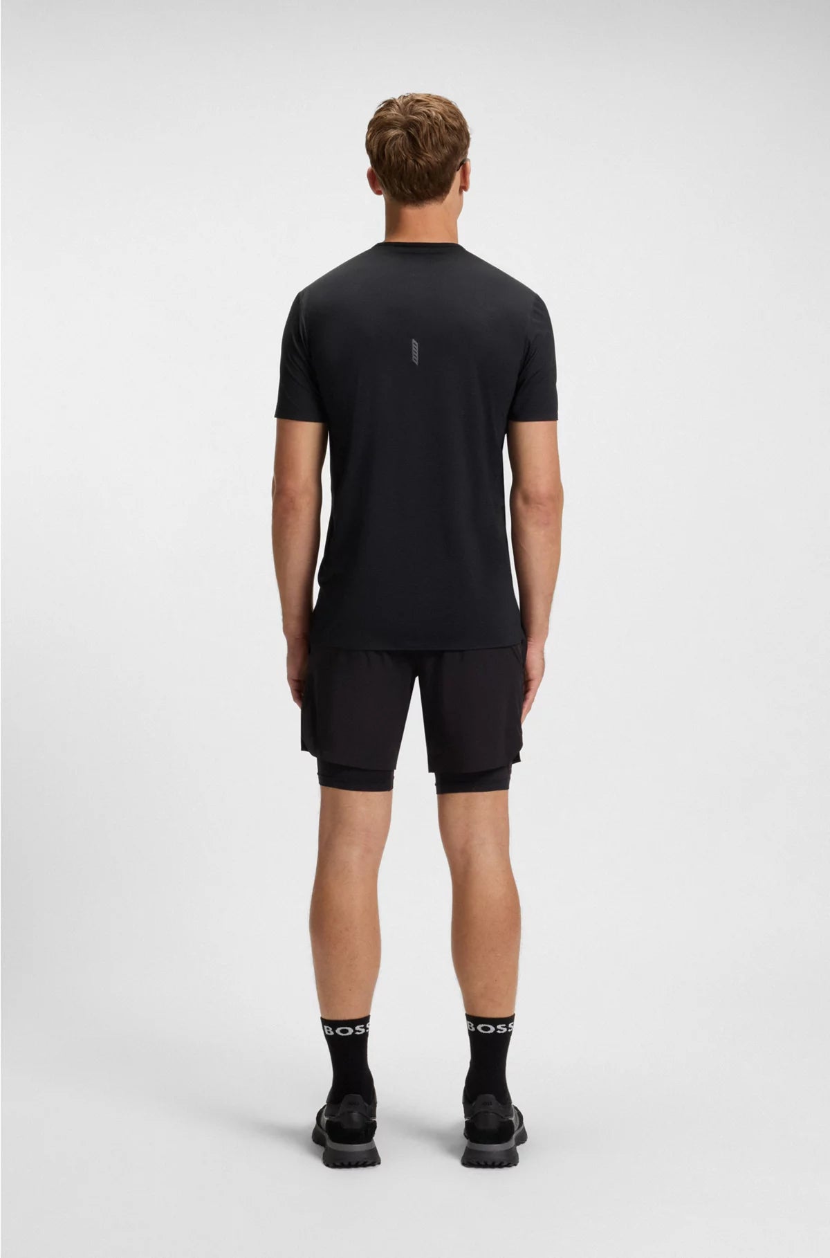 ACTIVE MESH-JERSEY T-SHIRT WITH DECORATIVE REFLECTIVE DETAILS