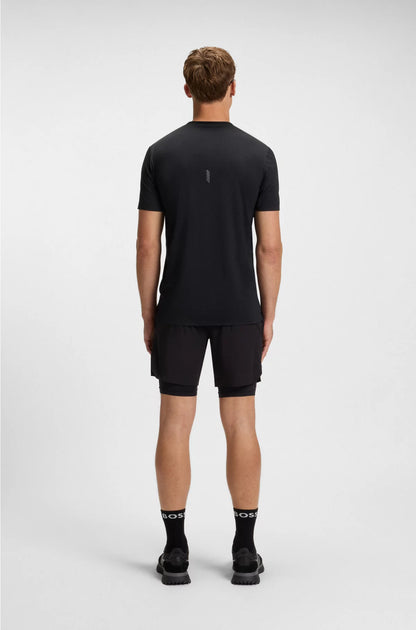 ACTIVE MESH-JERSEY T-SHIRT WITH DECORATIVE REFLECTIVE DETAILS