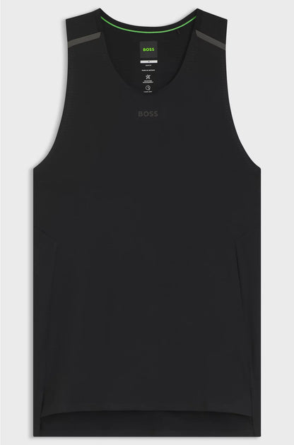 ACTIVE MESH-JERSEY TANK TOP WITH DECORATIVE REFLECTIVE DETAILS