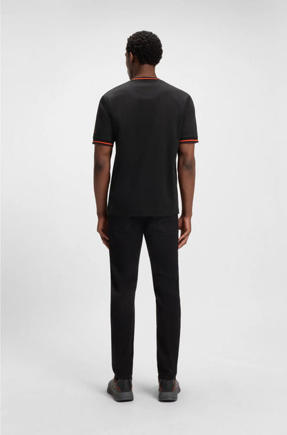 COTTON T-SHIRT WITH MOISTURE-CONTROL FINISH