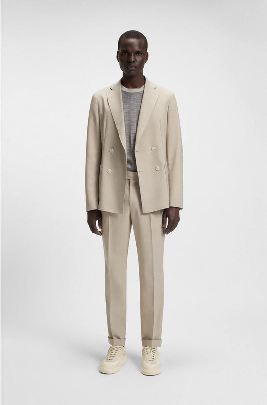 MERCERISED-COTTON T-SHIRT WITH GRID PATTERN