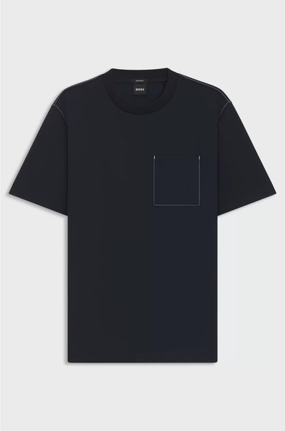 COTTON-BLEND T-SHIRT WITH POCKET DETAIL