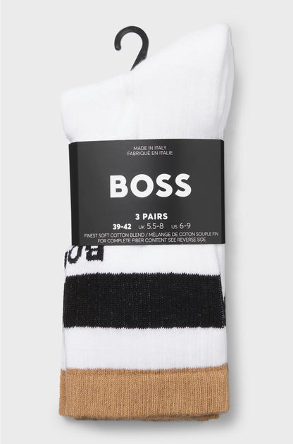 THREE-PACK OF SHORT-LENGTH SOCKS WITH SIGNATURE STRIPES