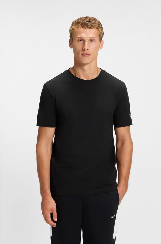 TWO-PACK OF COTTON T-SHIRTS WITH LOGOS