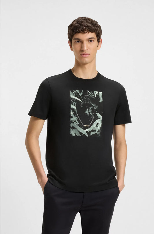 COTTON-JERSEY T-SHIRT WITH ANIMAL GRAPHIC