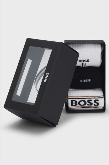 THREE-PACK OF SHORT-LENGTH SOCKS WITH LOGO DETAILS