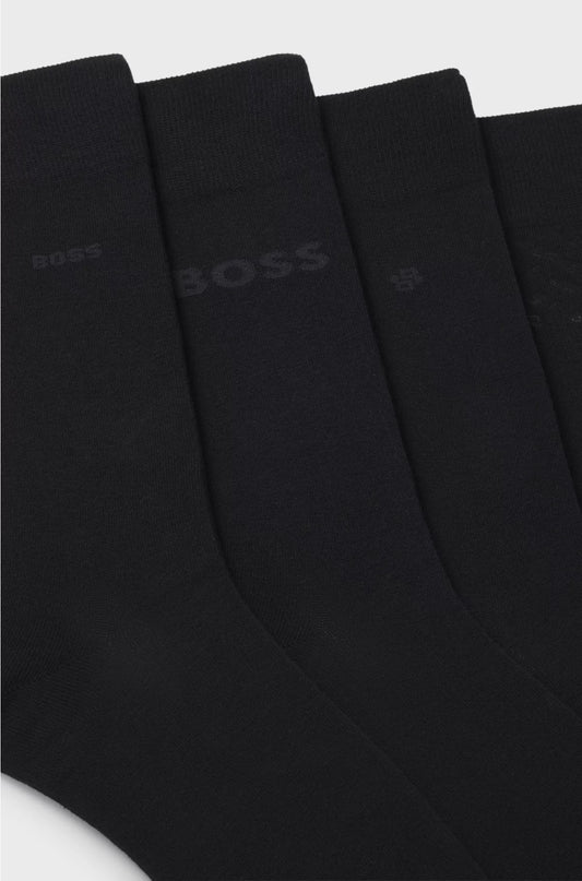 FOUR-PACK OF REGULAR-LENGTH SOCKS WITH BRANDING