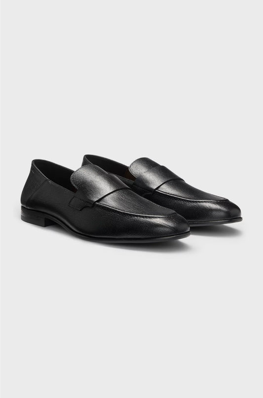 PENNY LOAFERS IN TUMBLED LEATHER