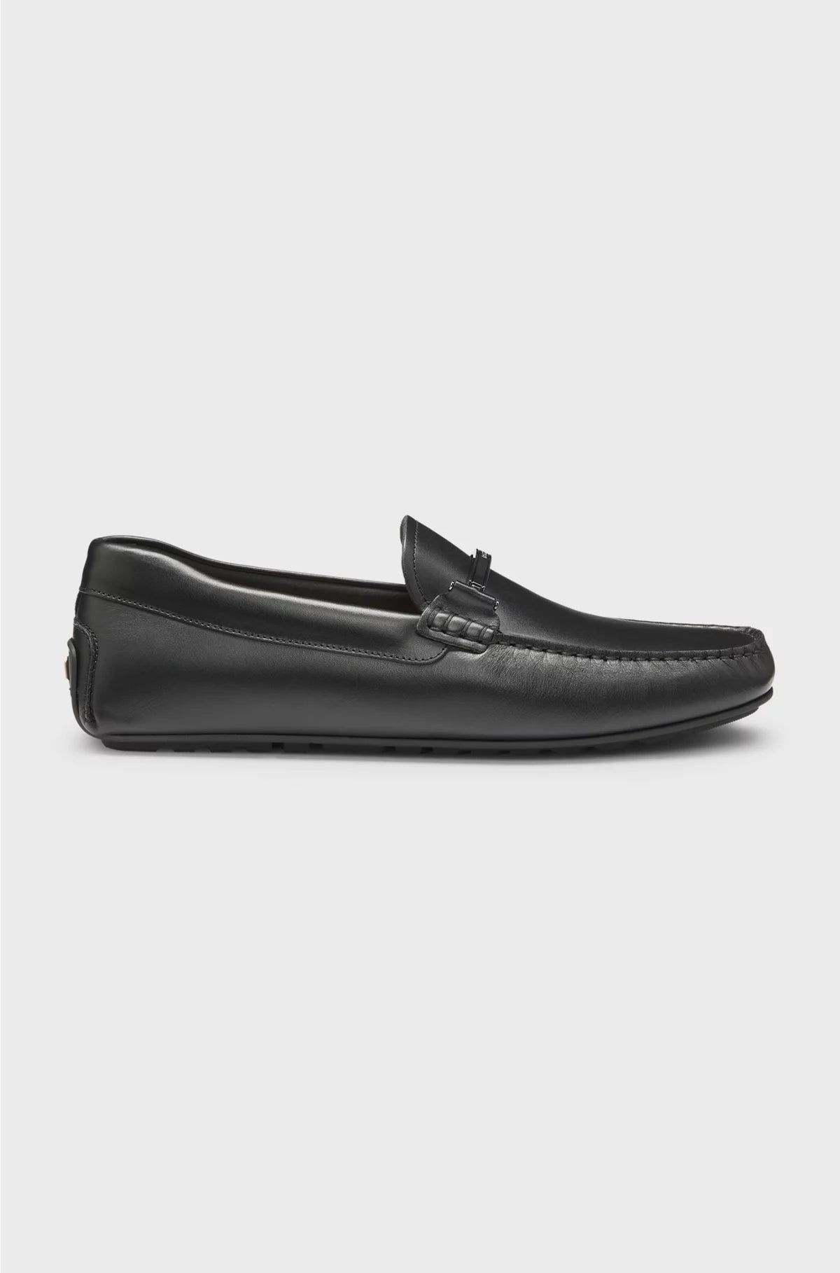 LEATHER LOAFERS WITH BRANDED HARDWARE