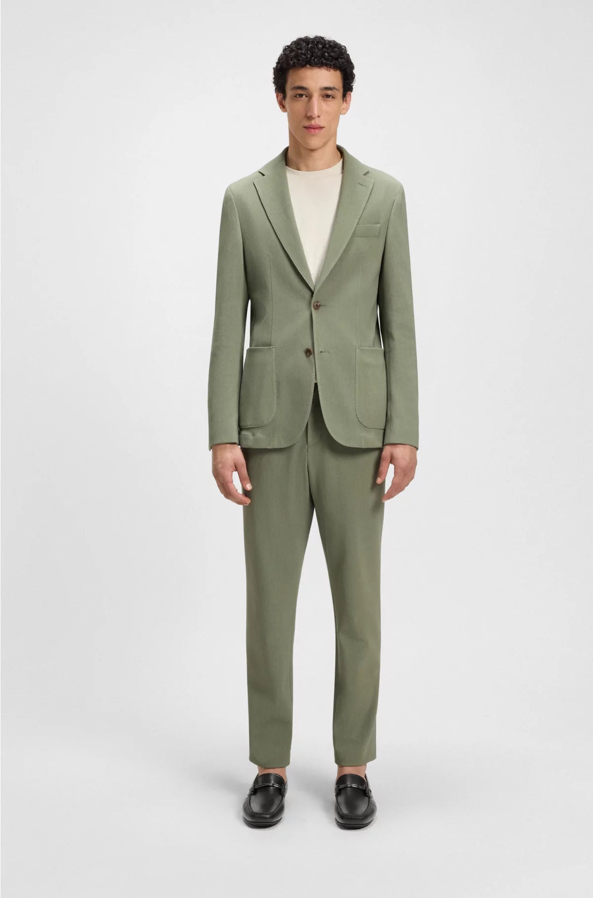 LEATHER LOAFERS WITH BRANDED HARDWARE