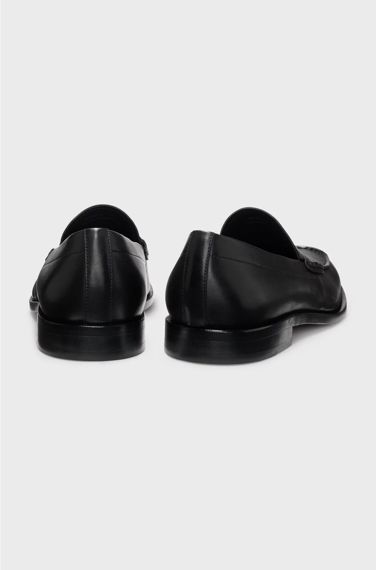 LOAFERS IN SMOOTH LEATHER WITH PENNY TRIM