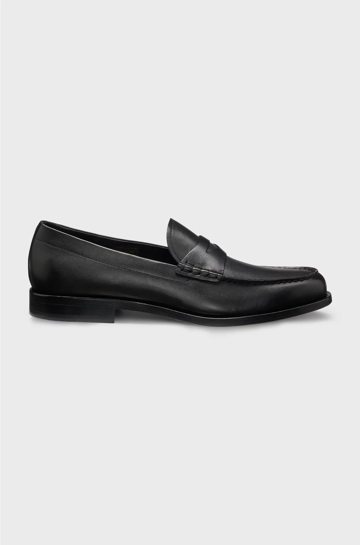 LOAFERS IN SMOOTH LEATHER WITH PENNY TRIM