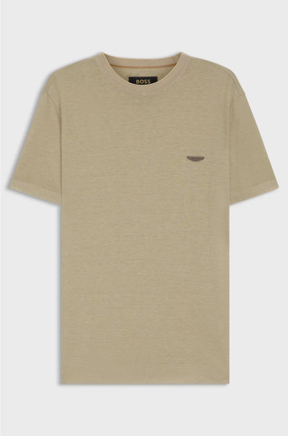 T-SHIRT WITH NUBUCK LOGO